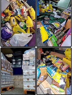 Die Tierambulanz verteilt regelmässig Futter-Nothilfe