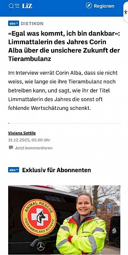 Tierambulanz Schweiz